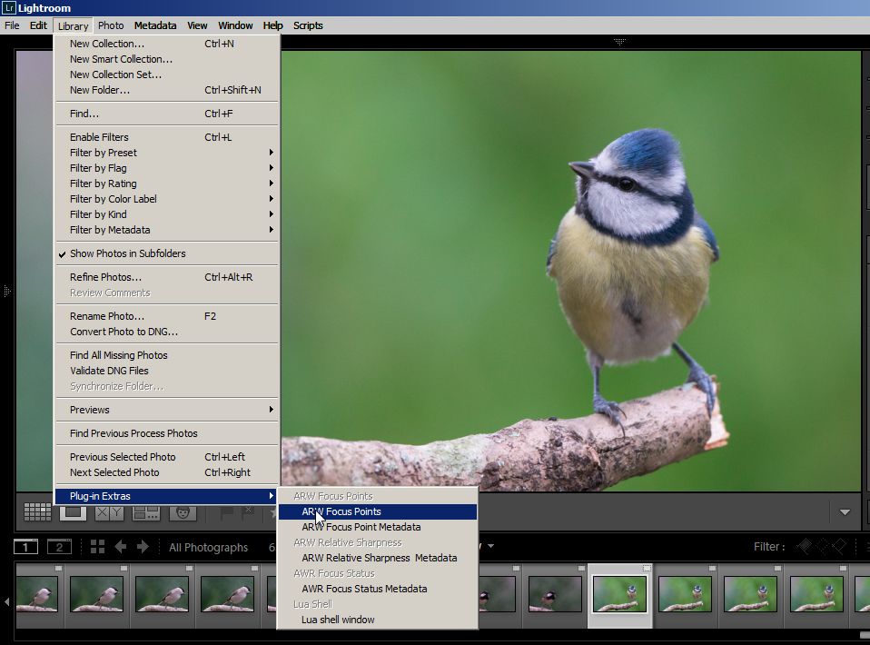 ARW Show Focus Points Lightroom Plugin and Focus Metadata