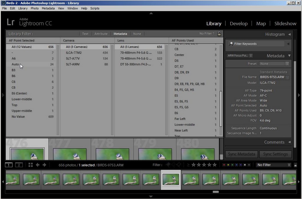 Show Focus Points AF Points Used Selected Lightroom Plugin